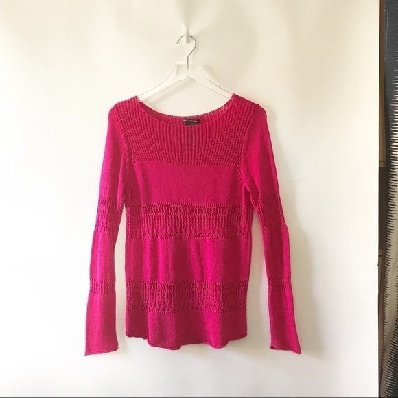 Chelsea & Theodore pink knit & crochet detail M - Picture 2 of 8